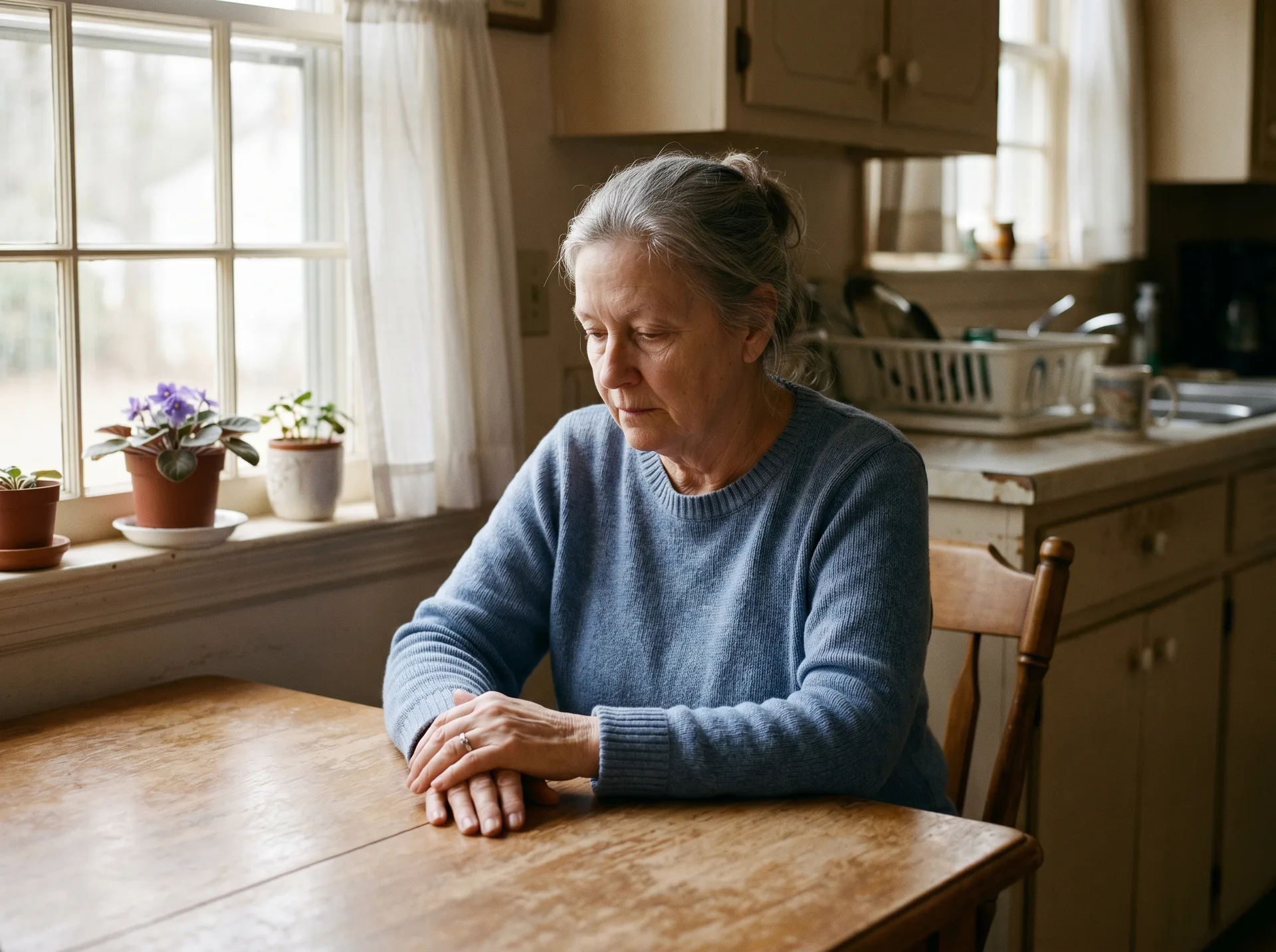 A person in quiet reflection representing the emotional weight of dealing with a trauma scene in the home