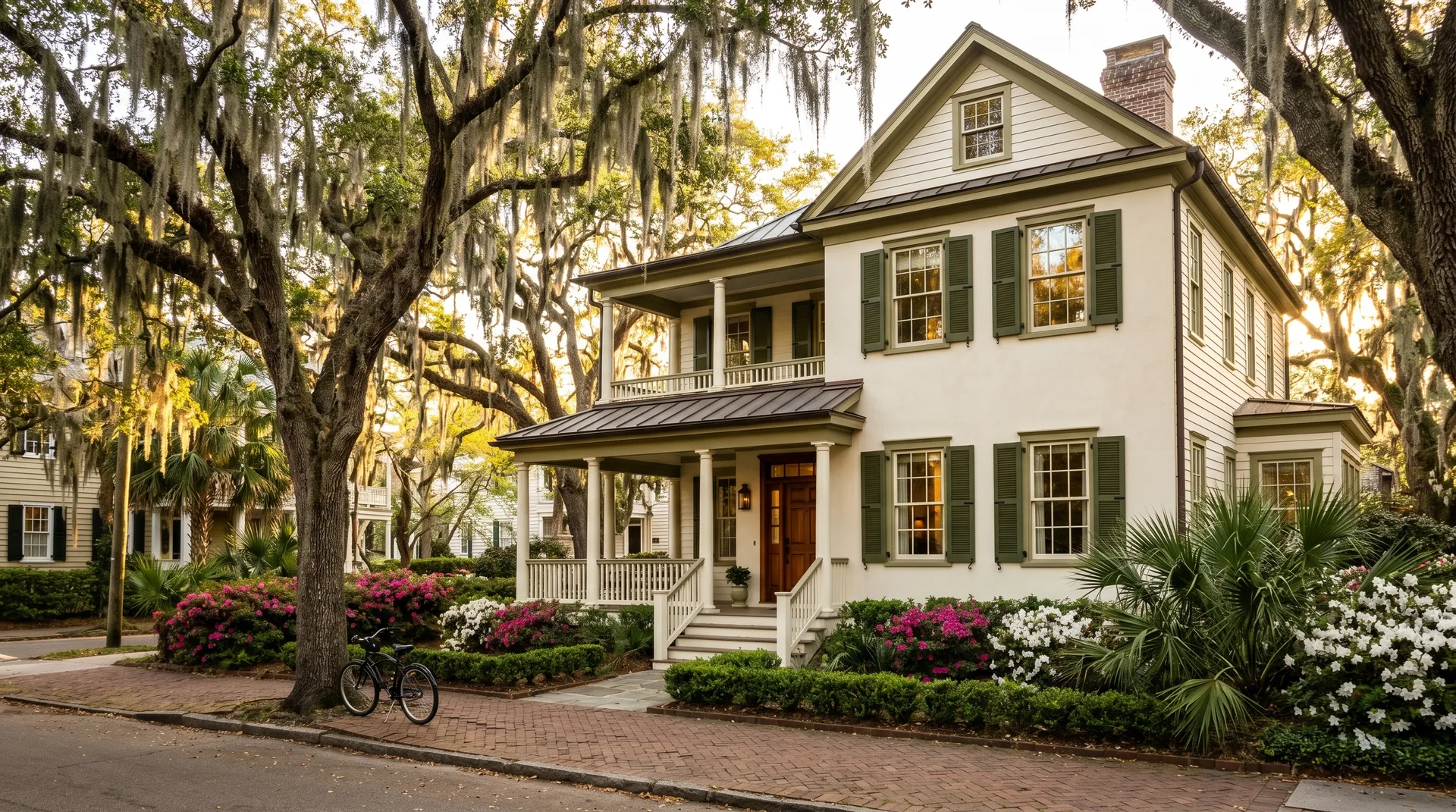 Historic Charleston home with premium vinyl windows